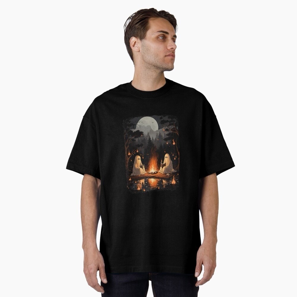 Caribbean Ultra Cotton Scary Ghost Ghoul Graphic Shirt for Halloween Size Xl - Picture 3 of 16
